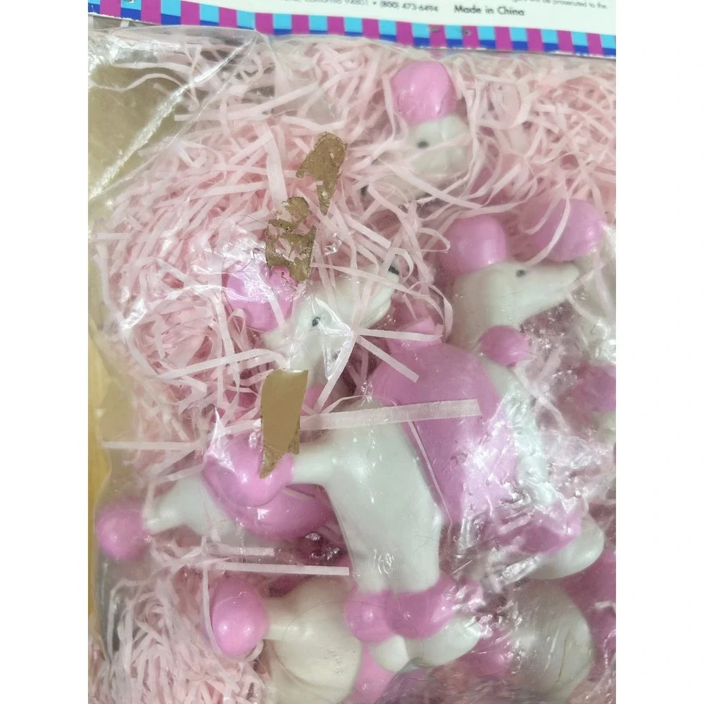 VTG Primal Lite Poodle‎ String Lights Pink 1995 Retro Kitsch 14 ft Deadstock NOS